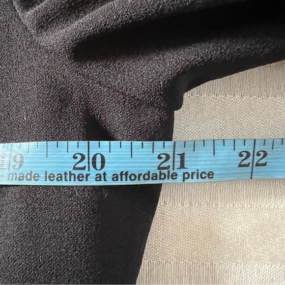 Maggy London ruched shoulder short sleeve sheath dress ladies size 14 black - Picture 7 of 9